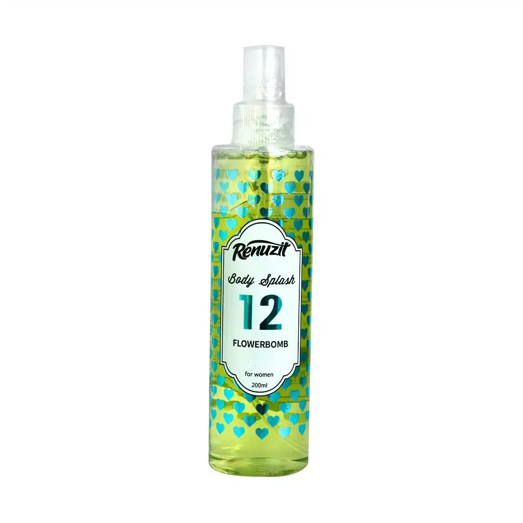 بادی اسپلش زنانه رینوزیت مدل Flowerbomb 200 میلی لیتر خوشبو کننده بدن