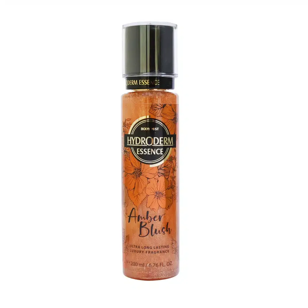 بادی میست اکلیلی زنانه هیدرودرم مدل Amber Blush 200 میلی لیتر آبرسان و خوشبو کننده بدن