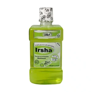 دهانشویه حاوی روغن درخت چای و آلوئه ورا ایرشا 250 میلی لیتر محافظت کننده و التیام بخش لثه و دندان