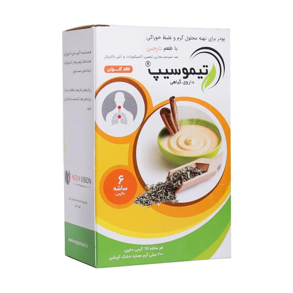 ساشه تیموسیپ نویا ویژن 6 عدد تسکین سرفه و التهاب گلو