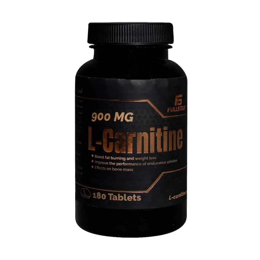 قرص ال کارنیتین 900 میلی گرم فول استار 180 عدد بهبود سوخت و ساز انرژی