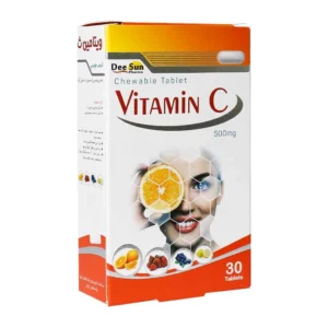 قرص جویدنی ویتامین C 500 دی سان فارما 30 عدد تامین ویتامین سی