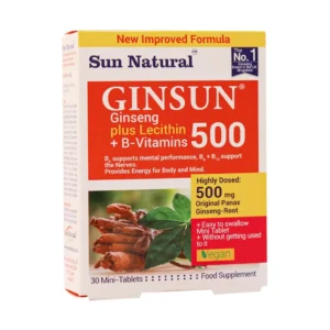 قرص جینسان سان نچرال 30 عدد تقویت کننده طبیعی انرژی و عملکرد بدن