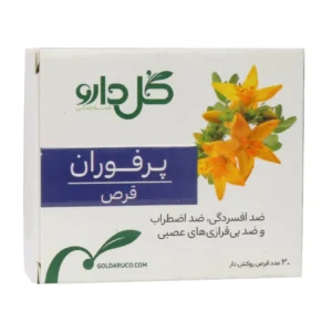 قرص روکشدار پرفوران گل دارو 30 عدد ضد افسردگی و اضطراب