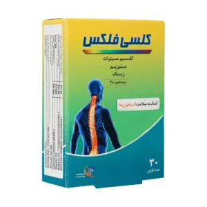 قرص کلسی فلکس دارو پژوهان پاسارگاد 30 عدد کمک به سلامت استخوان‌ها