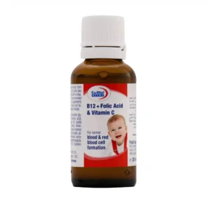 قطره B12 فولیک اسید و ویتامین C یوروویتال 30 میلی لیتر کمک به رفع کم خونی