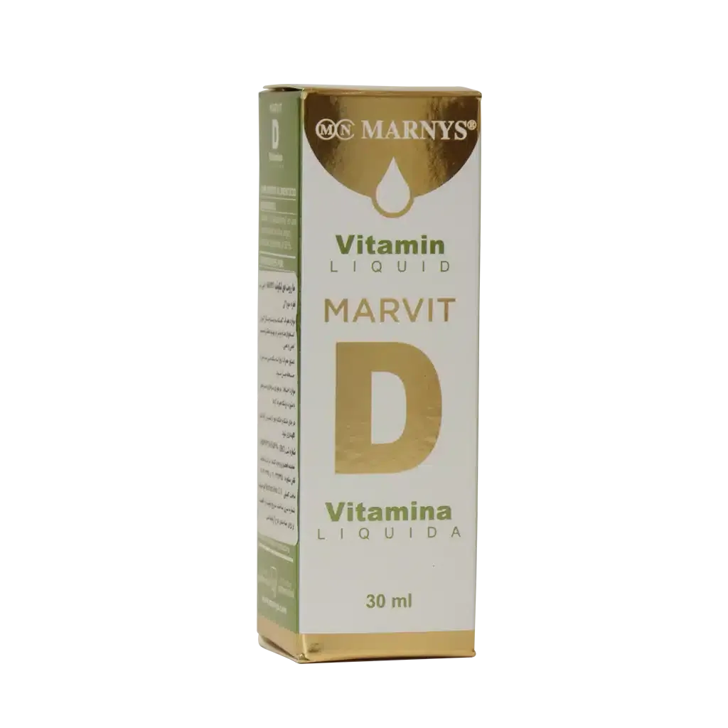 قطره خوراکی مارویت دی لیکوئید مارنیز 30 میلی لیتر ویتامین D تقویت سیستم ایمنی و استخوان‌ها