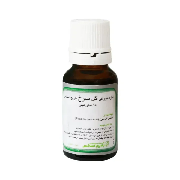 قطره خوراکی گل سرخ باریج اسانس ۱۵ میلی لیتر افزایش میل جنسی و ضد افسردگی