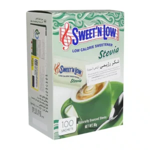 پودر شیرین کننده طبیعی Stevia سوییت اند لو مناسب برای نوشیدنی های گرم و سرد