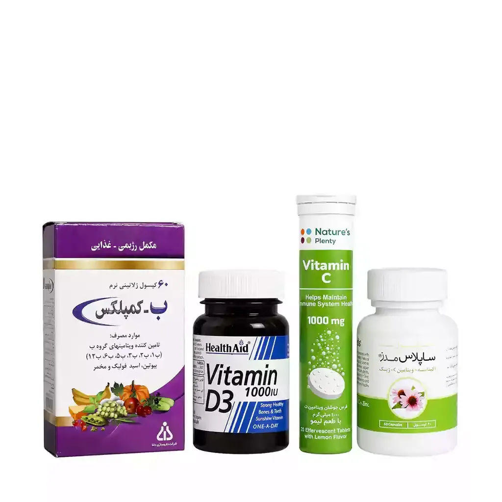 پک مکمل‌های ضروری برای تقویت سیستم ایمنی نیچرز پلنتی و طبیعت زنده و هلث اید و دانا
