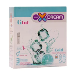 کاندوم ایکس دریم مدل Cold 6 in 1 بسته 3 عددی افزایش میل جنسی
