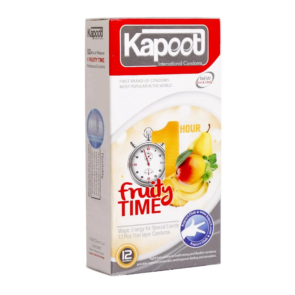 کاندوم تاخیری کاپوت مدل Fruity Time 1Hour تاخیر در انزال