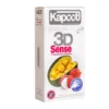 کاندوم سه بعدی کاپوت مدل 3D Sense خاردار و حلقوی برای تحریک بیشتر - thumbnail