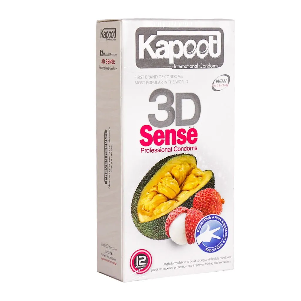 کاندوم سه بعدی کاپوت مدل 3D Sense خاردار و حلقوی برای تحریک بیشتر
