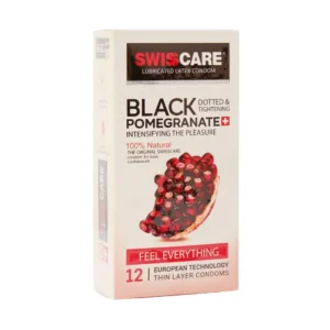 کاندوم سوئیس کر مدل Black Pomegranate خاردار و تنگ کننده انار