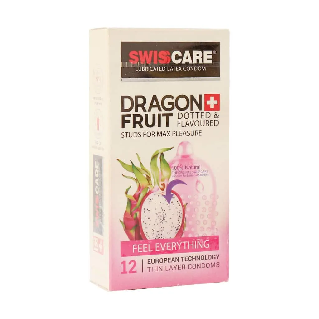 کاندوم سوئیس کر مدل Dragon Fruit افزایش لذت و تحریک