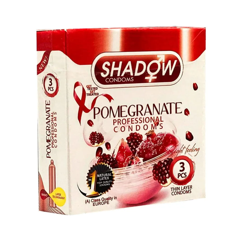 کاندوم شادو مدل Pomegranate 3 عددی تنگ کننده واژن