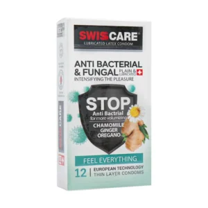 کاندوم ضد قارچ سوئیس کر مدل Anti Bacterial افزایش لذت در رابطه جنسی