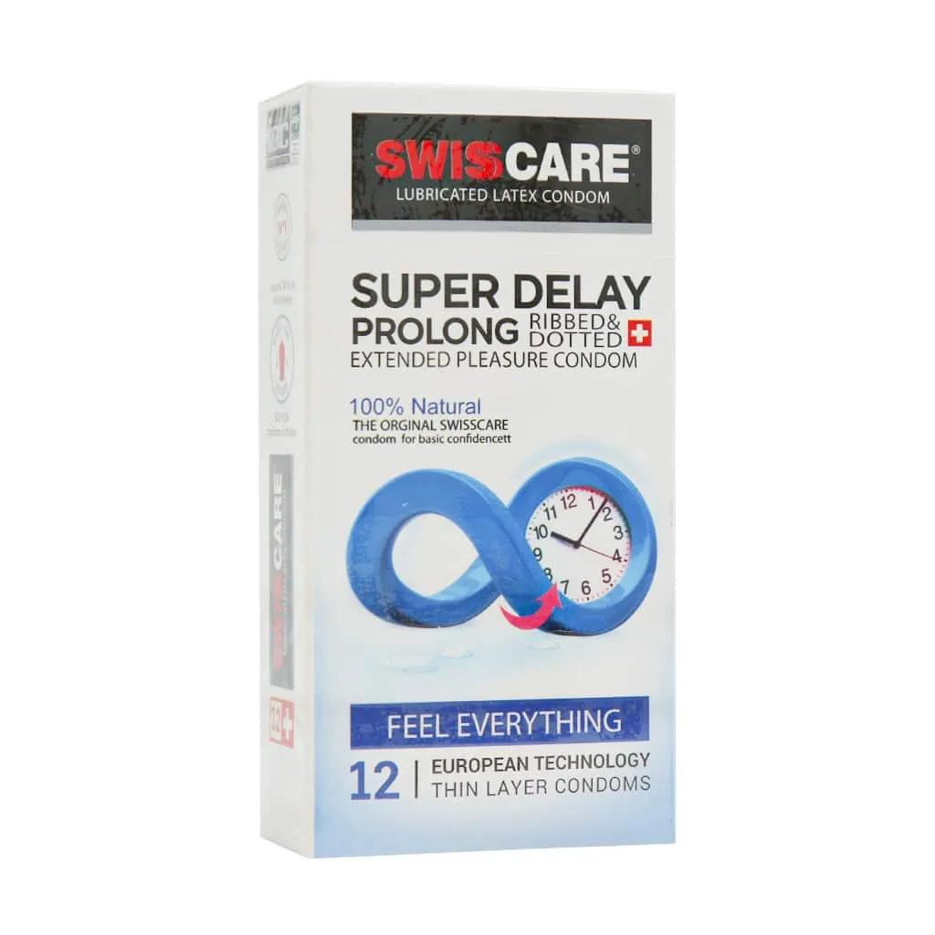 کاندوم فوق تاخیری سوئیس کر مدل Super Delay Prolong برای تاخیر در انزال