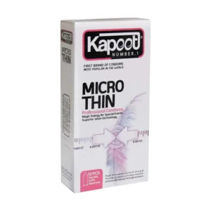 کاندوم کاپوت مدل Micro Thin 12 عدد جلوگیری از بارداری و بیماری های مقاربتی
