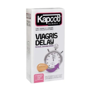 کاندوم کاپوت مدل Viagris Delay ۱۲ عدد افزایش لذت و کنترل انزال