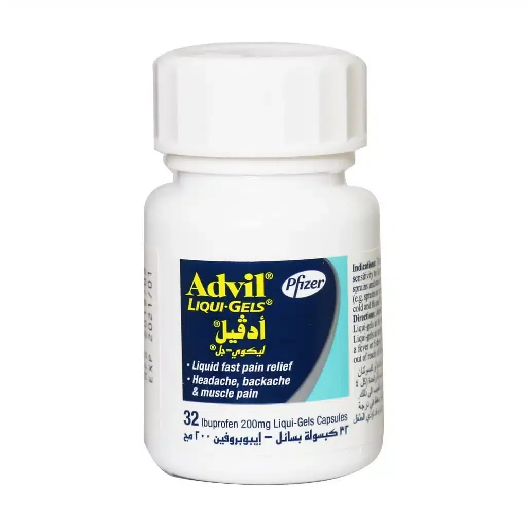 کپسول نرم ادویل لیکوئی ژل 200 میلی گرم تسکین دهنده درد و التهاب