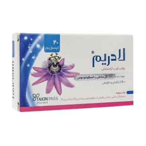 کپسول نرم ژلاتینی لادریم تکین پارس فارمد 40 عدد کمک به تنظیم خواب
