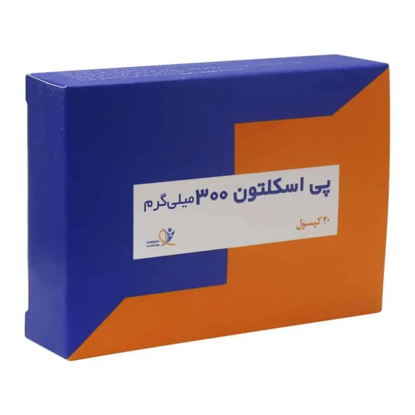 کپسول پی اسکلتون 300 میلی گرم دارو پژوهان کاهش درد و التهاب مفاصل
