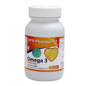 کپسول ژلاتینی امگا 3 بدون جیوه او پی دی فارما 1000 میلی گرم کاهش فشار خون و تری گلیسرید