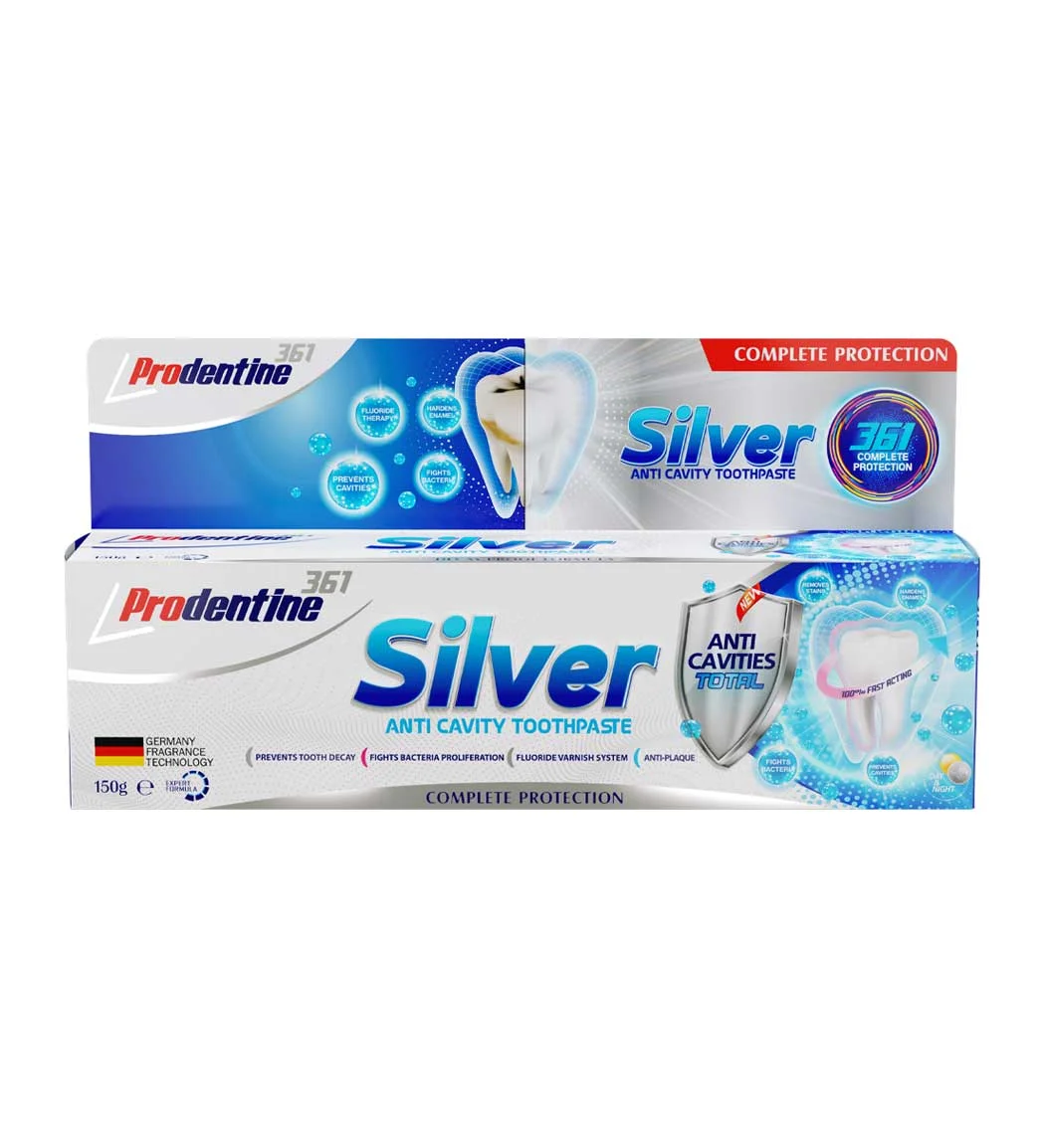 خمیر دندان مدل Silver361 پرودنتین ضد پوسیدگی و سفید کننده