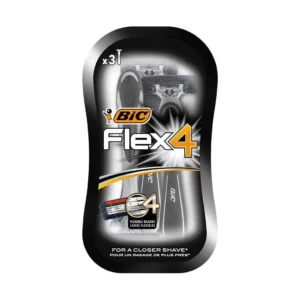 خود تراش بیک مدل Flex 4 بسته 3 عددی اصلاح حرفه‌ای