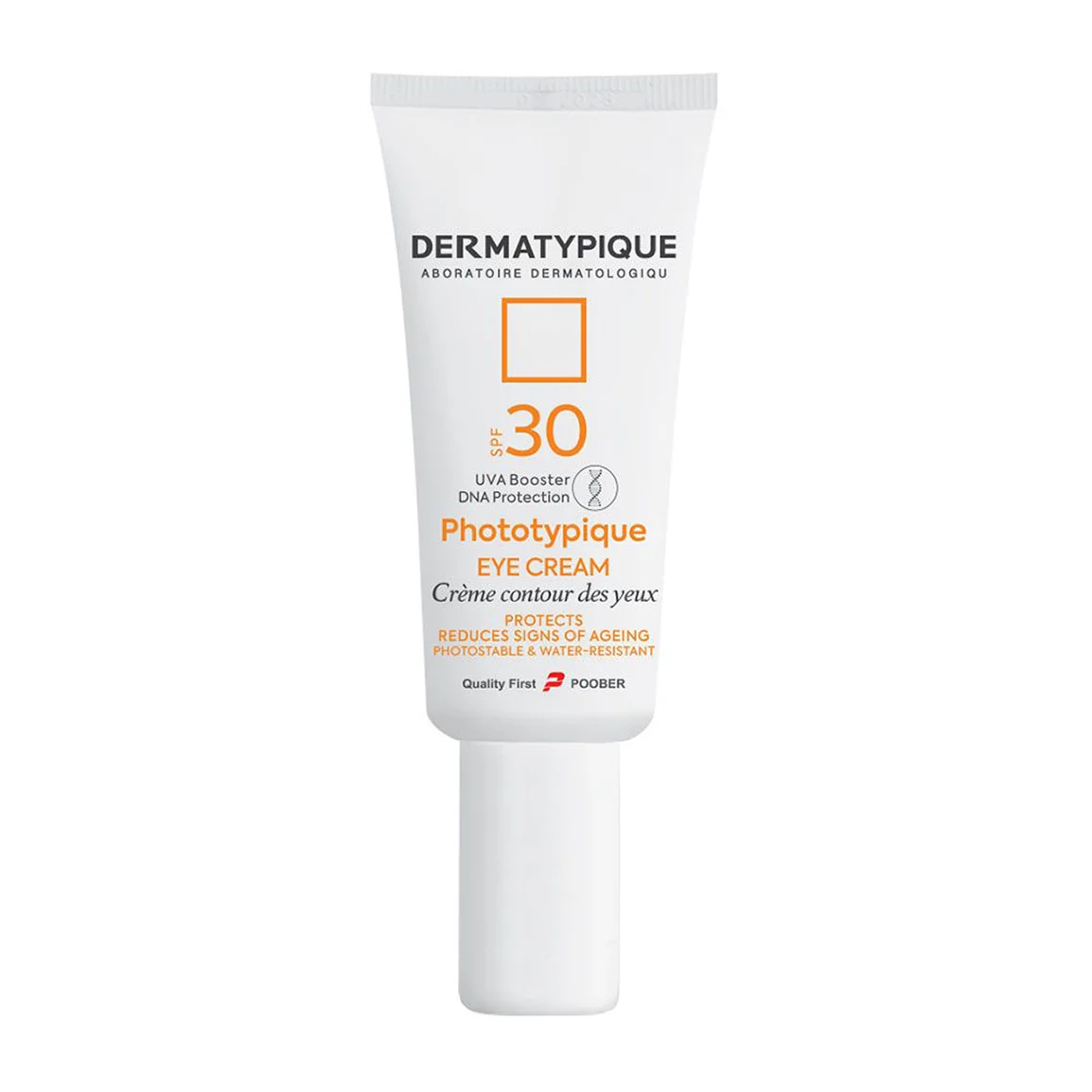 کرم ضد آفتاب بی رنگ دور چشم درماتیپیک SPF30 کاهش پف و تیرگی