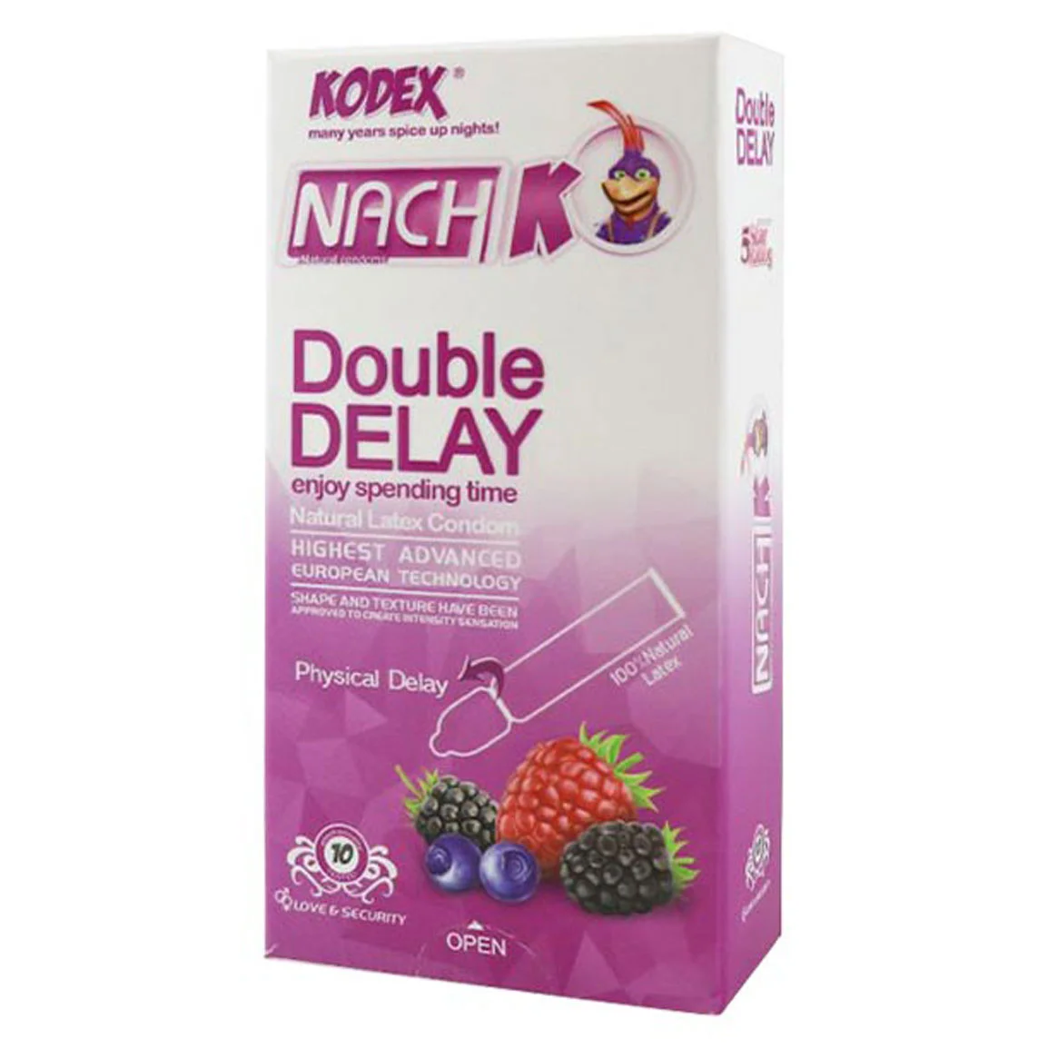 کاندوم تأخیری فیزیکی نازک Double Delay کدکس