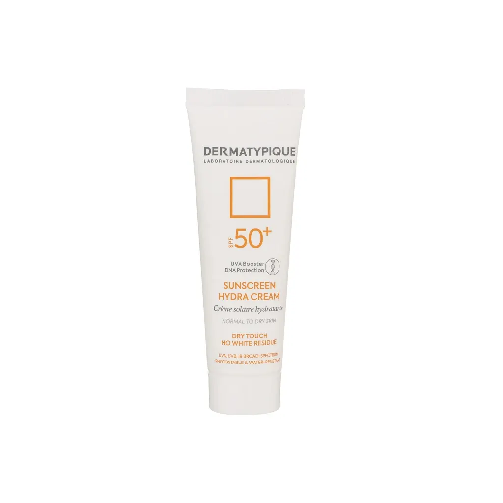 ضد آفتاب درماتیپیک SPF50 بی‌رنگ پوست نرمال تا خشک