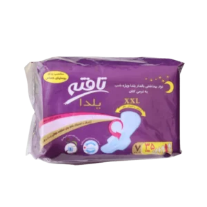 نوار بهداشتی بالدار یلدا ویژه شب تافته سایز بسیار بزرگ 7 عددی