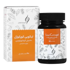 کپسول کورکومین لیکویی دارو ویرا ایرانیان 30 عددی بهبود التهاب