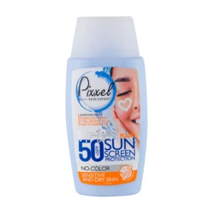 ضد آفتاب پیکسل بی‌رنگ مناسب پوست نرمال و خشک SPF50+ حجم ۵۰ میلی‌لیتر
