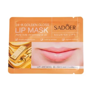 ماسک لب طلایی سادور مدل Golden Gloss