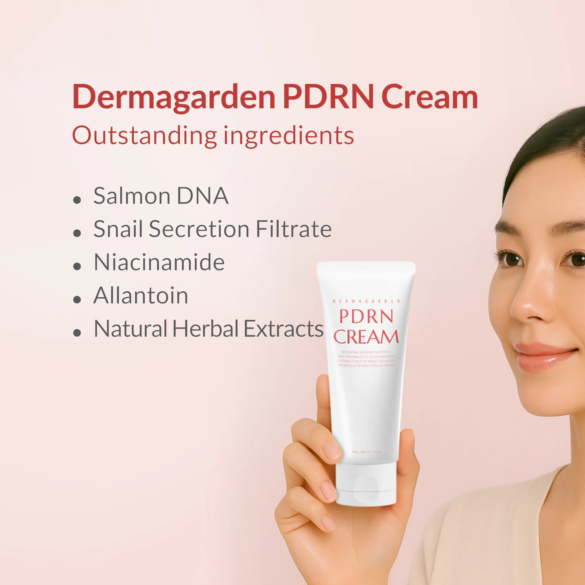 کرم PDRN درماگاردن حاوی خاویار سالمون 60 گرم